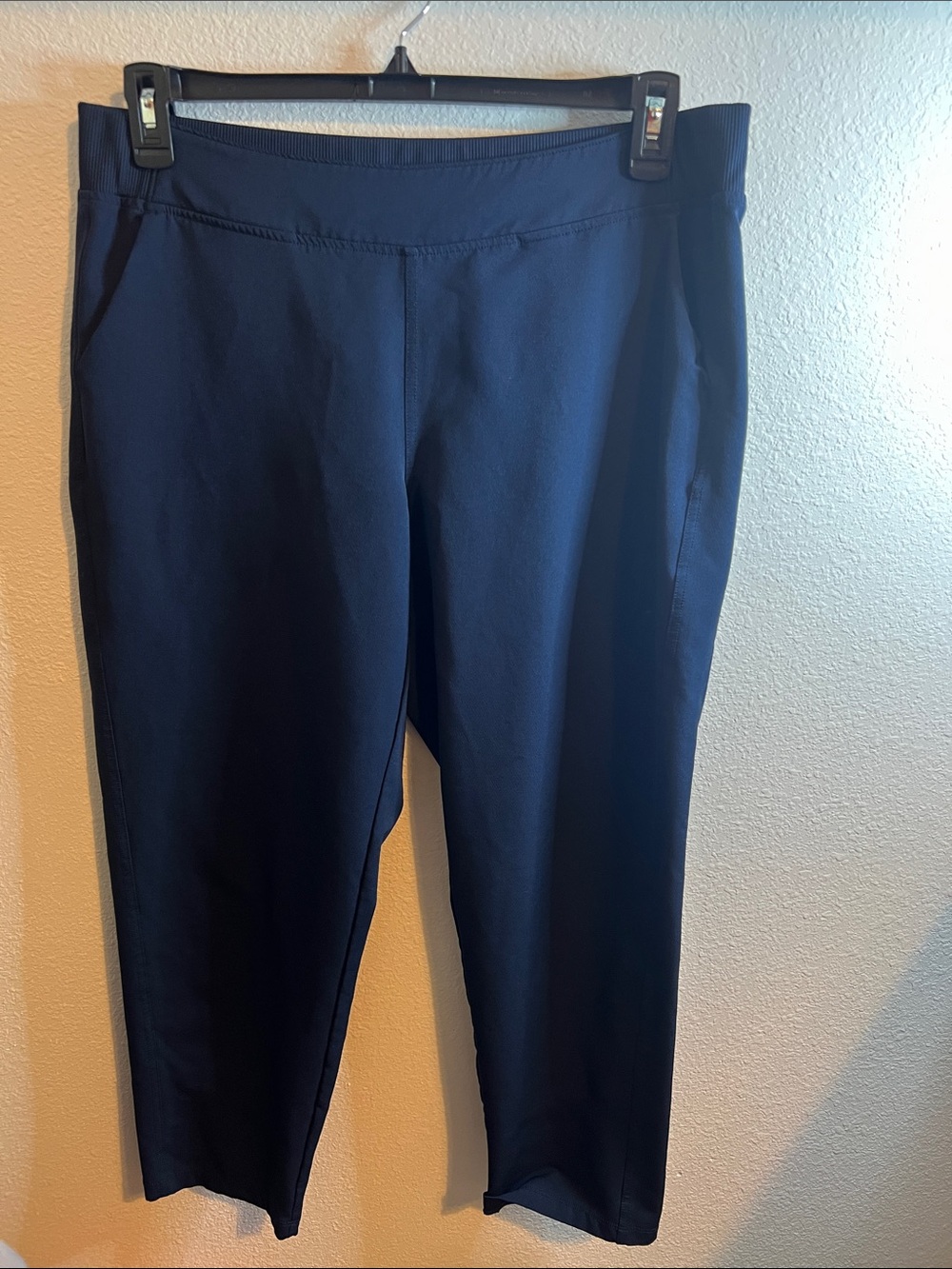 32 Degrees Navy Cropped Stretch Pull-On Pants